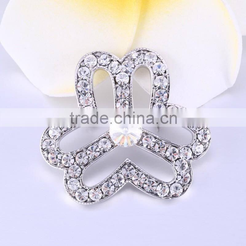 2016 New flower design rhodium Plated copper alloy brooch with big shell pearl