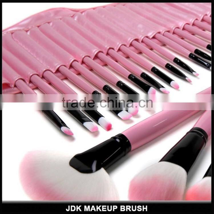 32 pcs pink makeup brush set