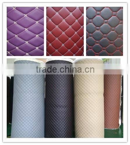Machining Various material car floor mat PU leather PVC/XPE/EVA material