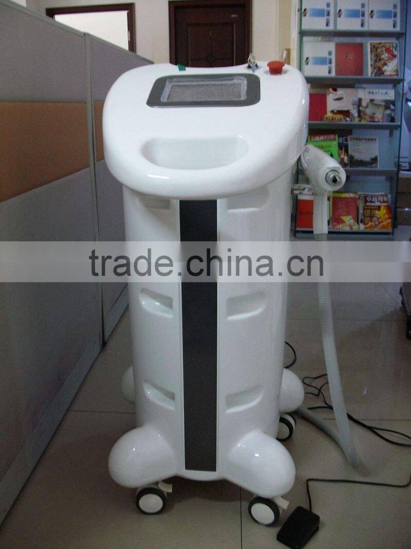 Vertical dark skin hair removal pain free long pulse laser machine