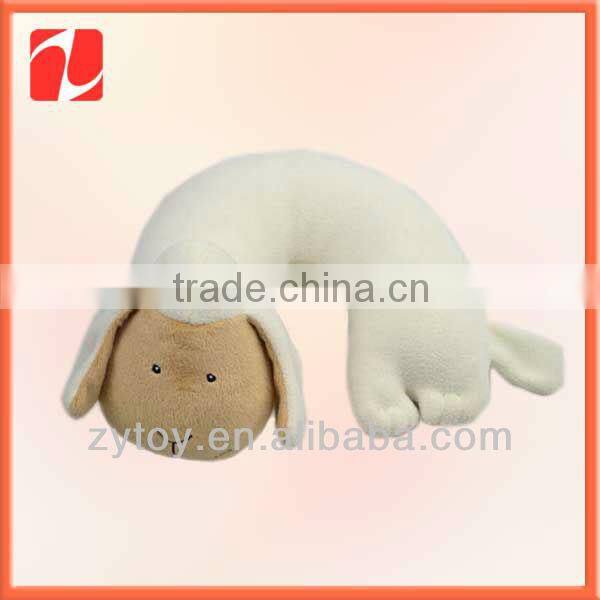 Cute Soft Flocked Fabric Stuffed Plush Neck Pillow