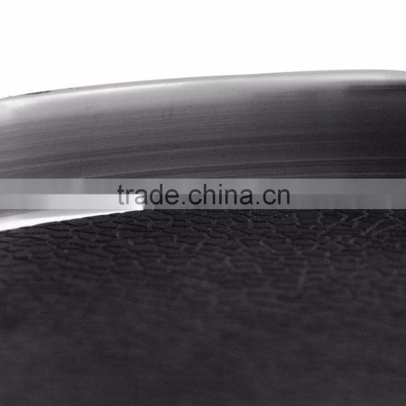 2016 latest stocked stainless steel serving tray with anti slip silicon mat