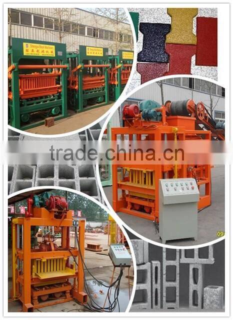 shandong shengya better than small factory concrete block machine for hollow block, solid brick, paver and kerb