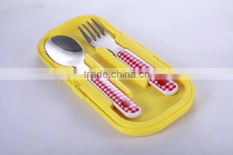 Factory supplier of stainless steel cute dinnerware sets of spoon and fork