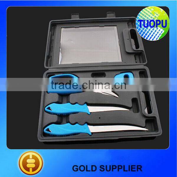 Supply fish knife kit with gloves,fish knife with cut proof glove,portable fishing kit with glove
