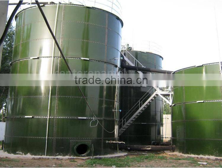 anti-acid / anti alkali glass fused to steel tank for wastewater treatment
