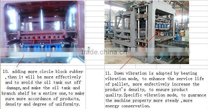 hf QT10-15D concrete bricks making machinery for hollow bricks solid bricks color paver and curbstone