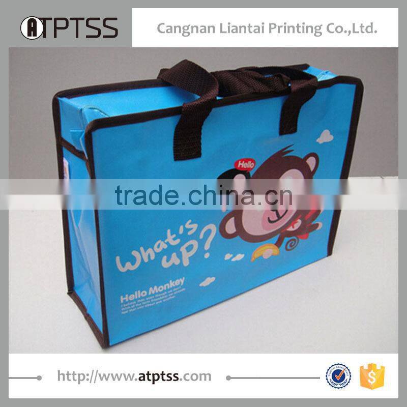 custom print promotion recyclable matt laminated pp non woven bag