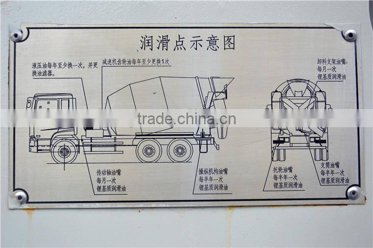 Dongfeng DLS 6X4 concrete agitating lorry with 8~10cbm capacity for sale