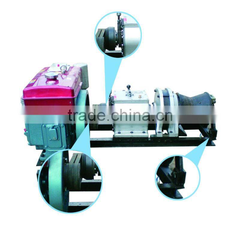 JJM-5B 5 Ton Fast Speed Diesel Engine Power Hoist Winch