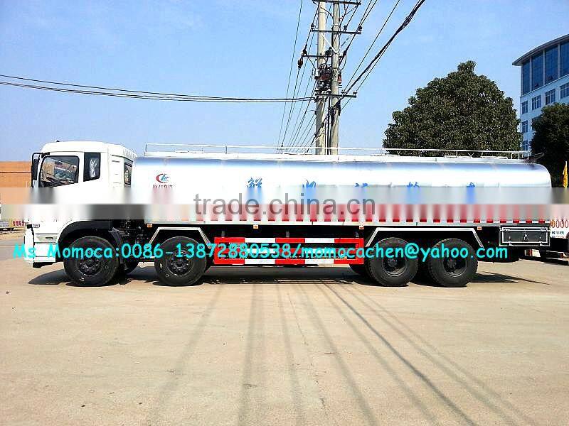 Heavy milk tanker truck milk delivery truck fresh milk tank truck 30cbm