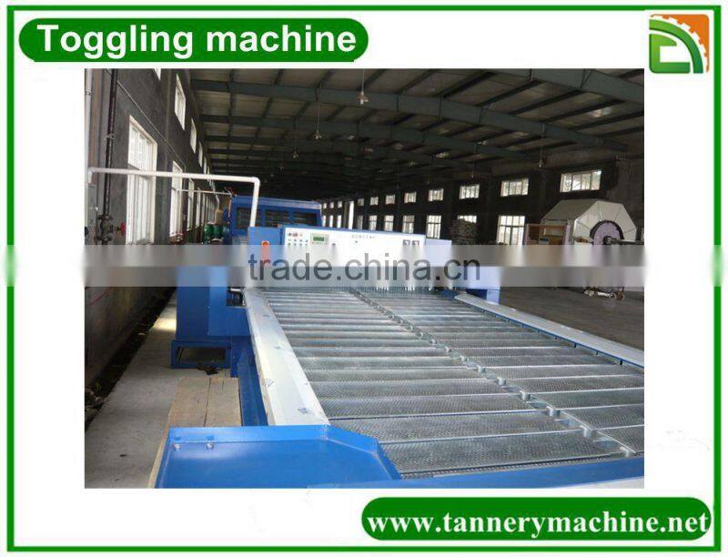 4m auto stretch leather toggling drying machine supplier