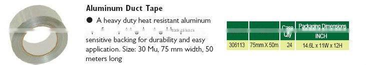 Aluminum Heat Resistant Dcucting Tape