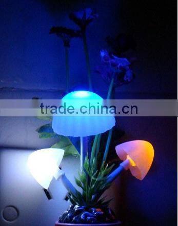 Energy Saving Light Control Sensor Lamp Color Mushroom LED Night Light