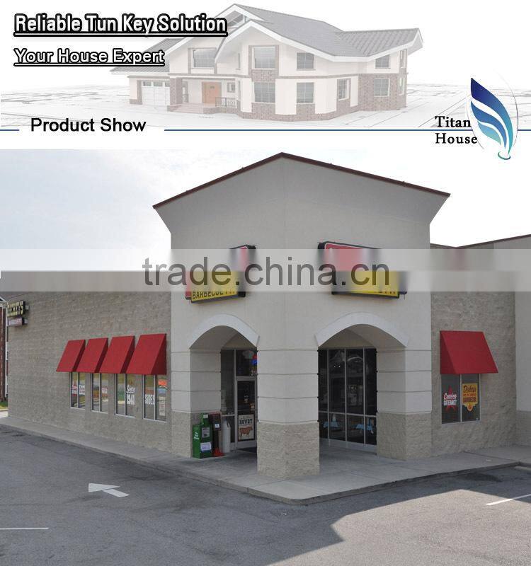 Quick Assembled Light Gauge Steel Prefab Restaurant Building
