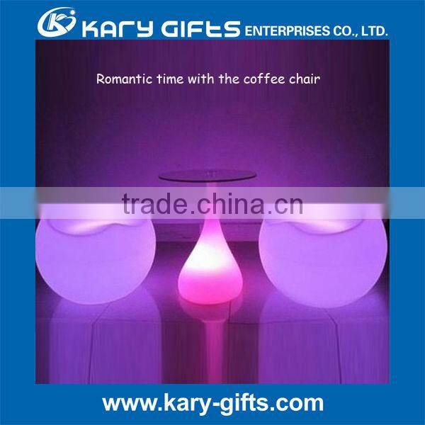 led illuminated table light up event furniture Disco ktv dj round glow top poseur table