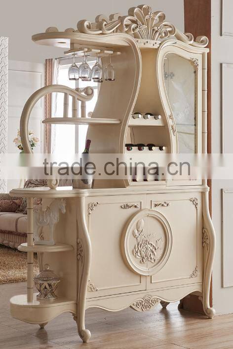 New design solid wood living room decorative wine cabinet