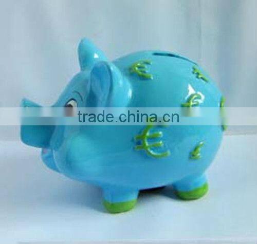 Resin painted large coin banks