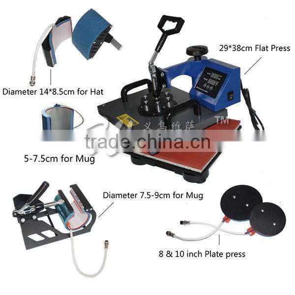 Combo 5 in 1 T-shirt Heat Press machine for Sale