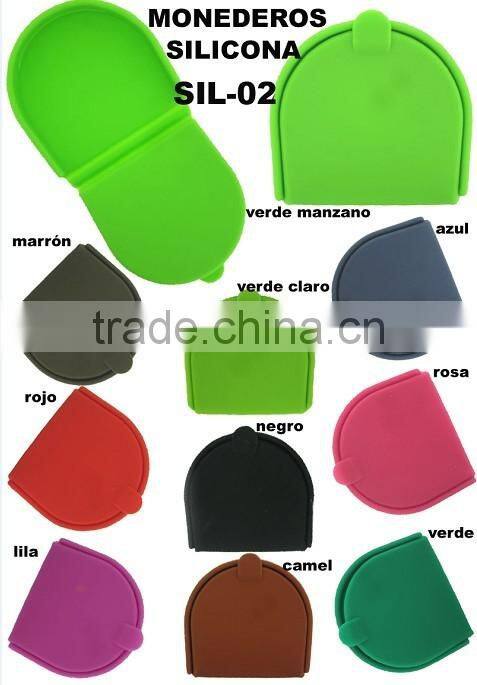 2014 best selling silicone coin wallets/purse