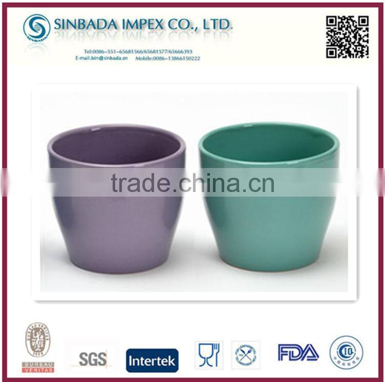 good quality custom color ceramic flower pots