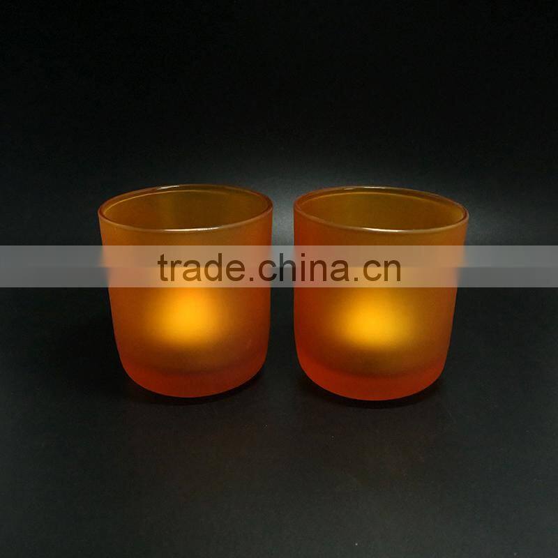 10oz glass candle jars amber/white/black candle container glass candle cup