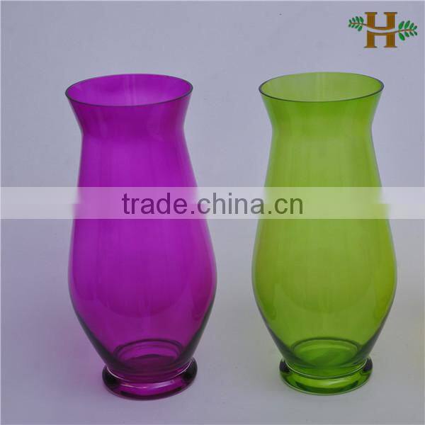 flower shaped spray color glass vases wholesale