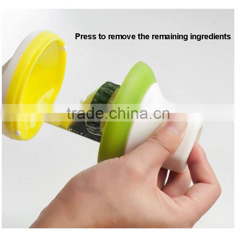 Funnel shape multi kitchen helper plastic shredder spiral vegetable slicer
