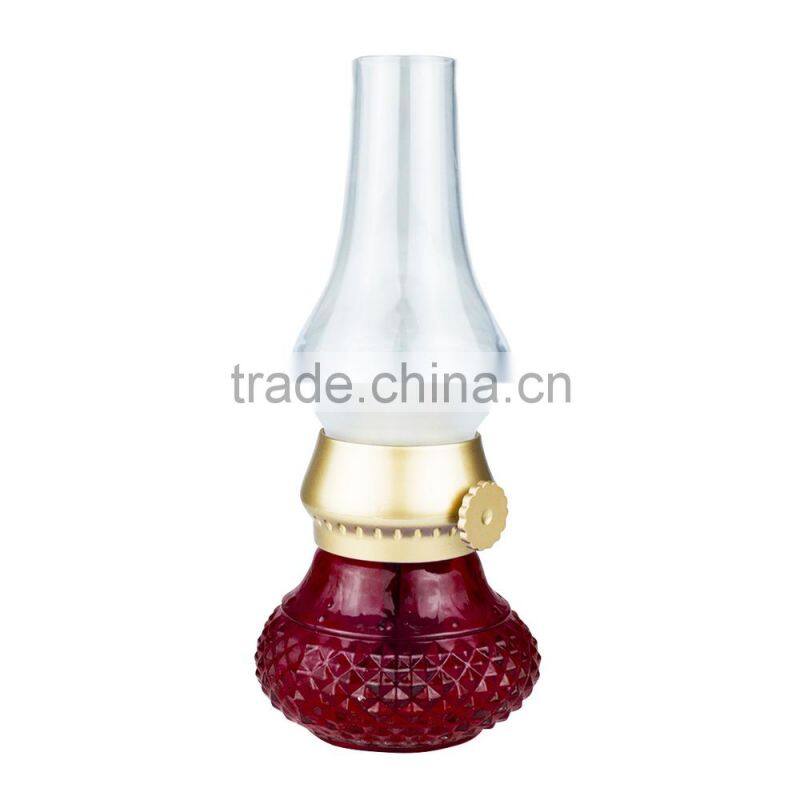 Magic Mini Retro USB Rechargeable Classic Blow LED Lamp, Blowing Control Kerosene Candle Lamp
