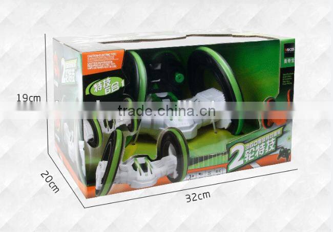High Quality Remote Control 2 Wheel Stunt Car, Electric 360 Degree Rotating Toy