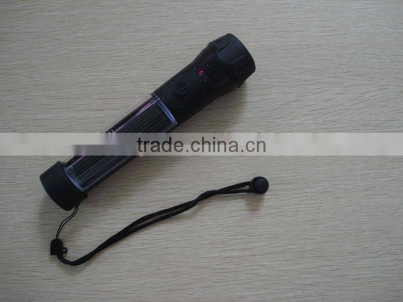 Solar Hybrid Flashlight , Hybrid Solar Powered Flashlight