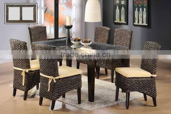 Hot Sale Indoor Rattan Dining Table And Chairs