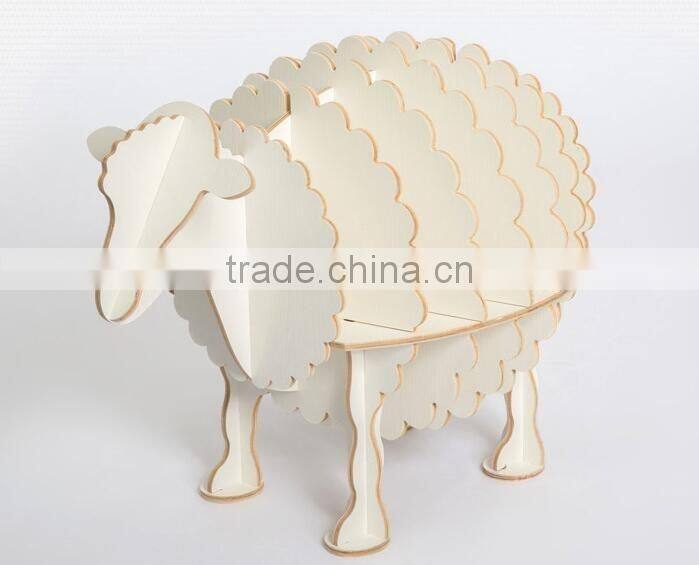 Art deco furniture lovely sheep wood shelf new bookshelf modern design