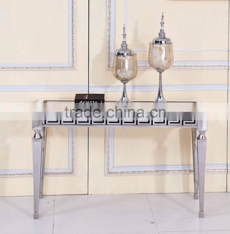 Dining room furniture marble top console table