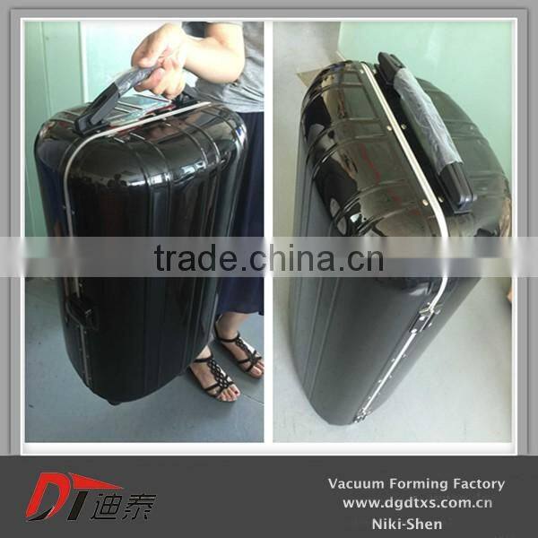 Unique design of plastic suitcase ormi and OEM Package