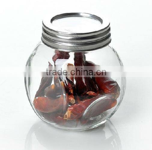 oval shape clear empty wholesale glass jars for canning
