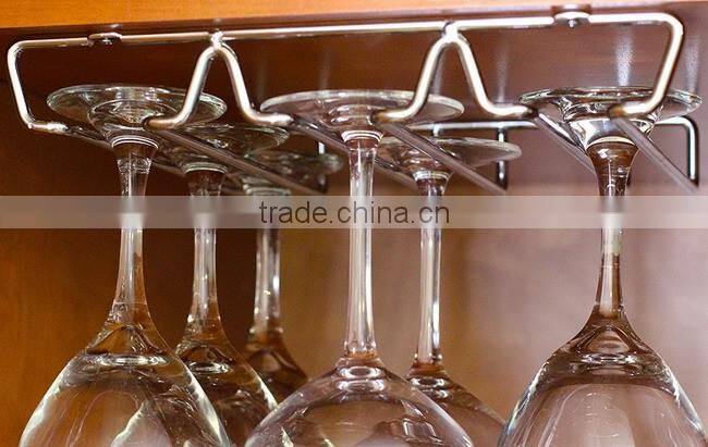 Household Under Cabinet Wire Wine Glass Rack