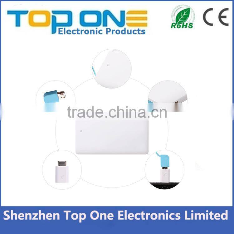 Promotion slim hot credit card powerbank advertising power bank 2500mah