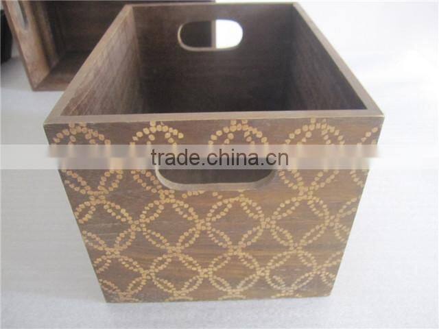 Wholesale engraving customized Wooden Crate For Vegetable Or Fruits