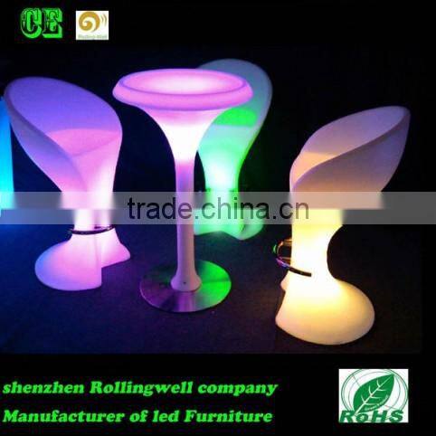 Classic LED snake shape stool Plastic cheap plastic stools /sex bar stool
