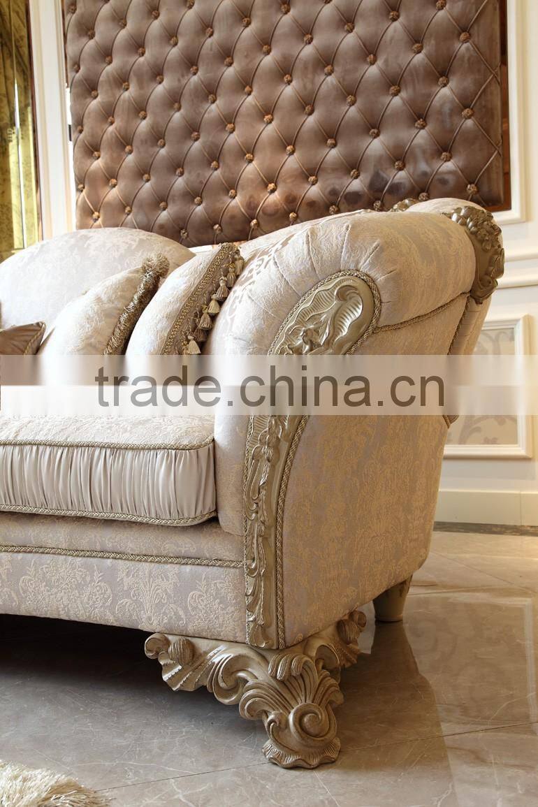 YB66 antique design sofa set for home furniture/French Leaf Antique design sofa set