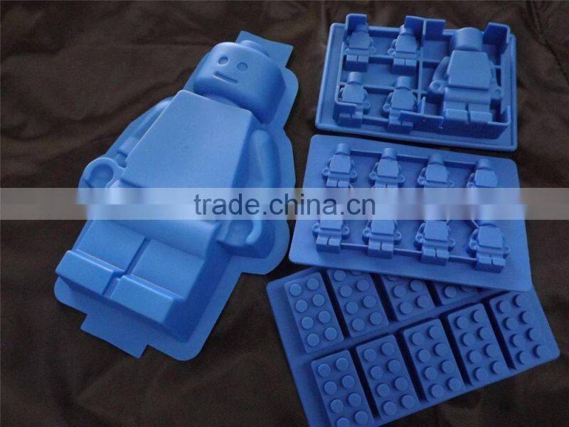 Silicone Lego molds for making candles, candy, soaps and ice cubes