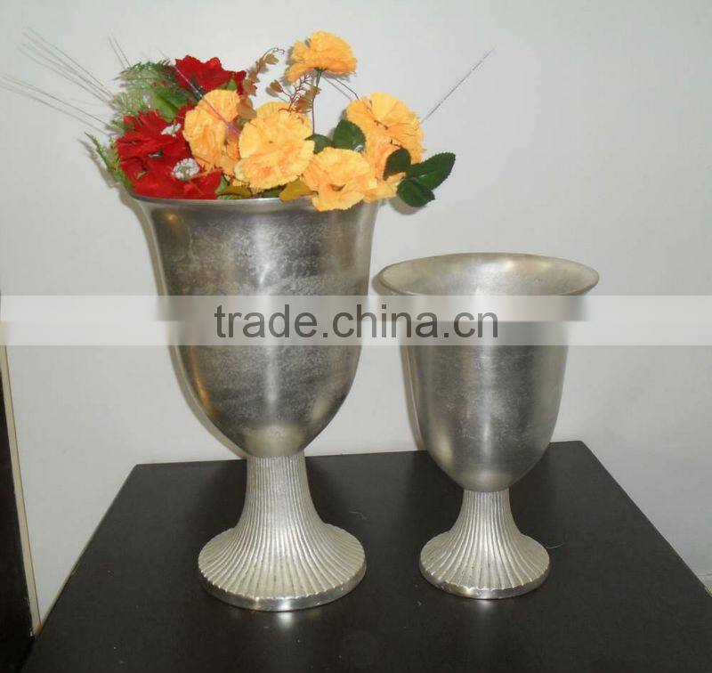 Interior Decoration Aluminium Flower Vases