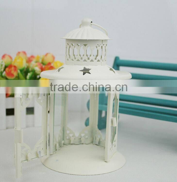 outdoor decorative house Style OEM Metal Lantern Candle Holders