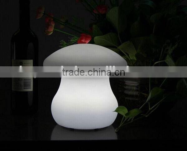 Mushroom Shape Plastic LED home furniture decoration table lamp