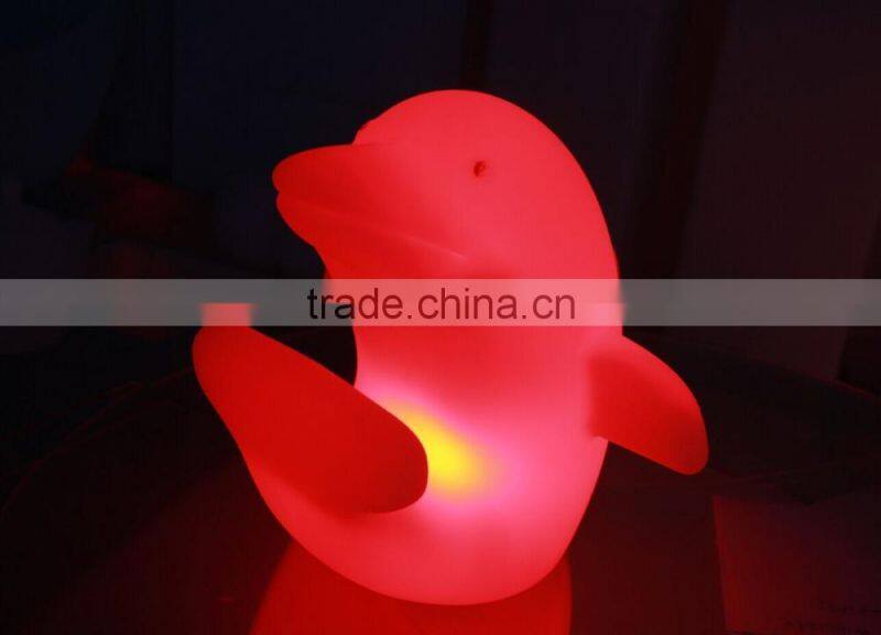 yollow color led lighting decoration duck for kids playing