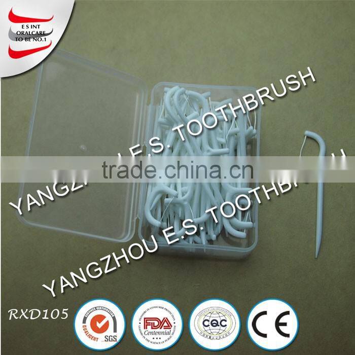 individual wrapped dental floss pick in China