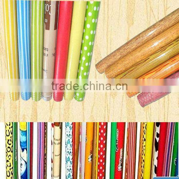 Hot wholesale PVC coated wood broom stick wooden handles