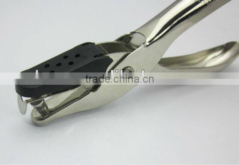 Quality all metal struction single paper hole punch plier