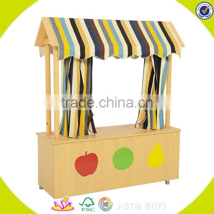 Wholesale customized wooden grocery store for kids, fashionable and simple style wooden grocery store toy for kids W08C211